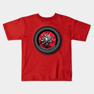 Flower Black and Red color Kids T-Shirt